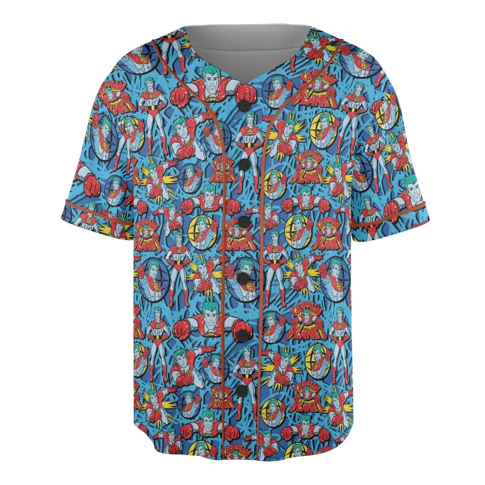 Hero of the Environment Captain Planet and the Planeteers Unisex Baseball Jersey - 3