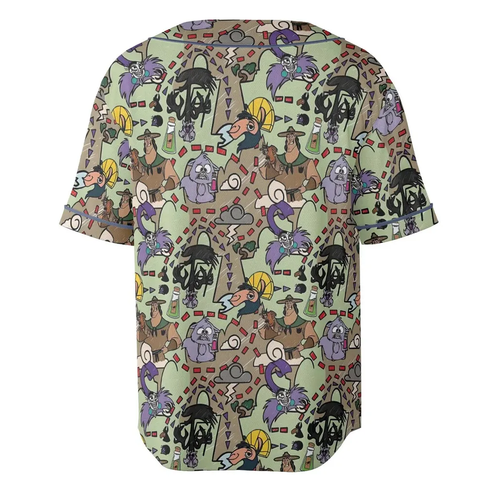 Groove Map The Emperor's New Groove Unisex Baseball Jersey - 4