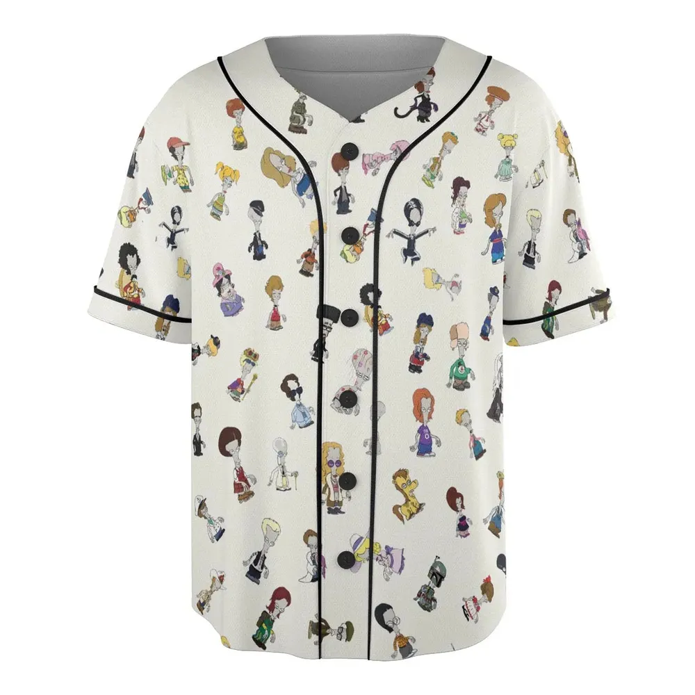 Roger persona Pop culture American Dad Unisex Baseball Jersey - 3