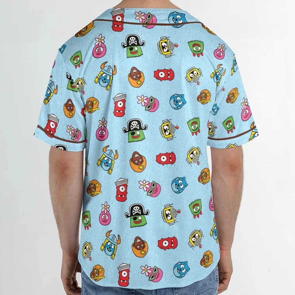 Yo Gabba Gabba Star Wars Mashup Unisex Baseball Jersey - 2