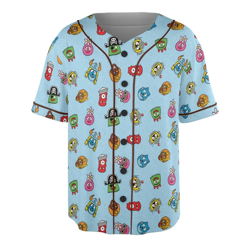Yo Gabba Gabba Star Wars Mashup Unisex Baseball Jersey - 3