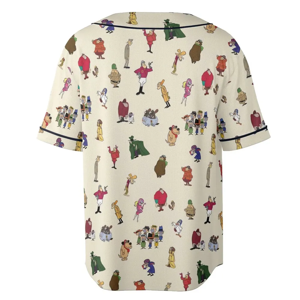 Wacky Races Characters Unisex Baseball Jersey - 4