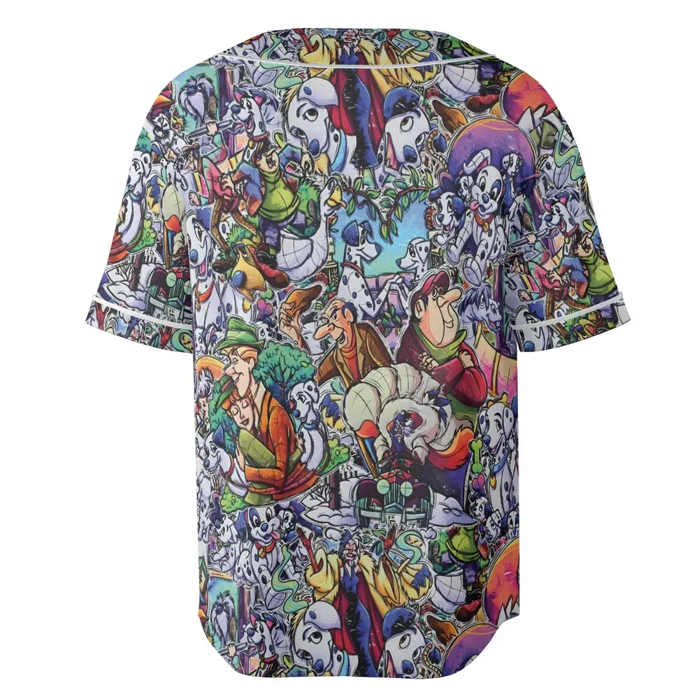 101 Dalmatians Main 90s Unisex Baseball Jersey - 4