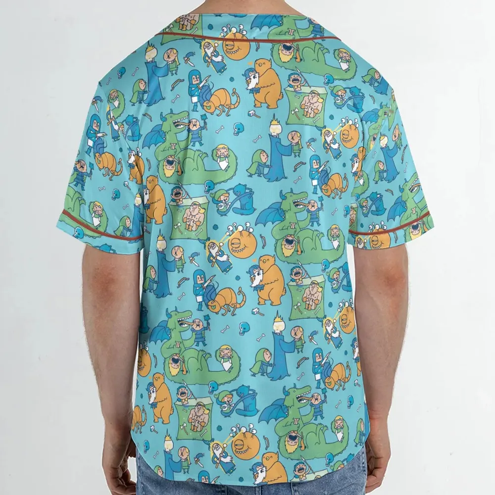 Total Party Kill DnD Unisex Baseball Jersey - 2