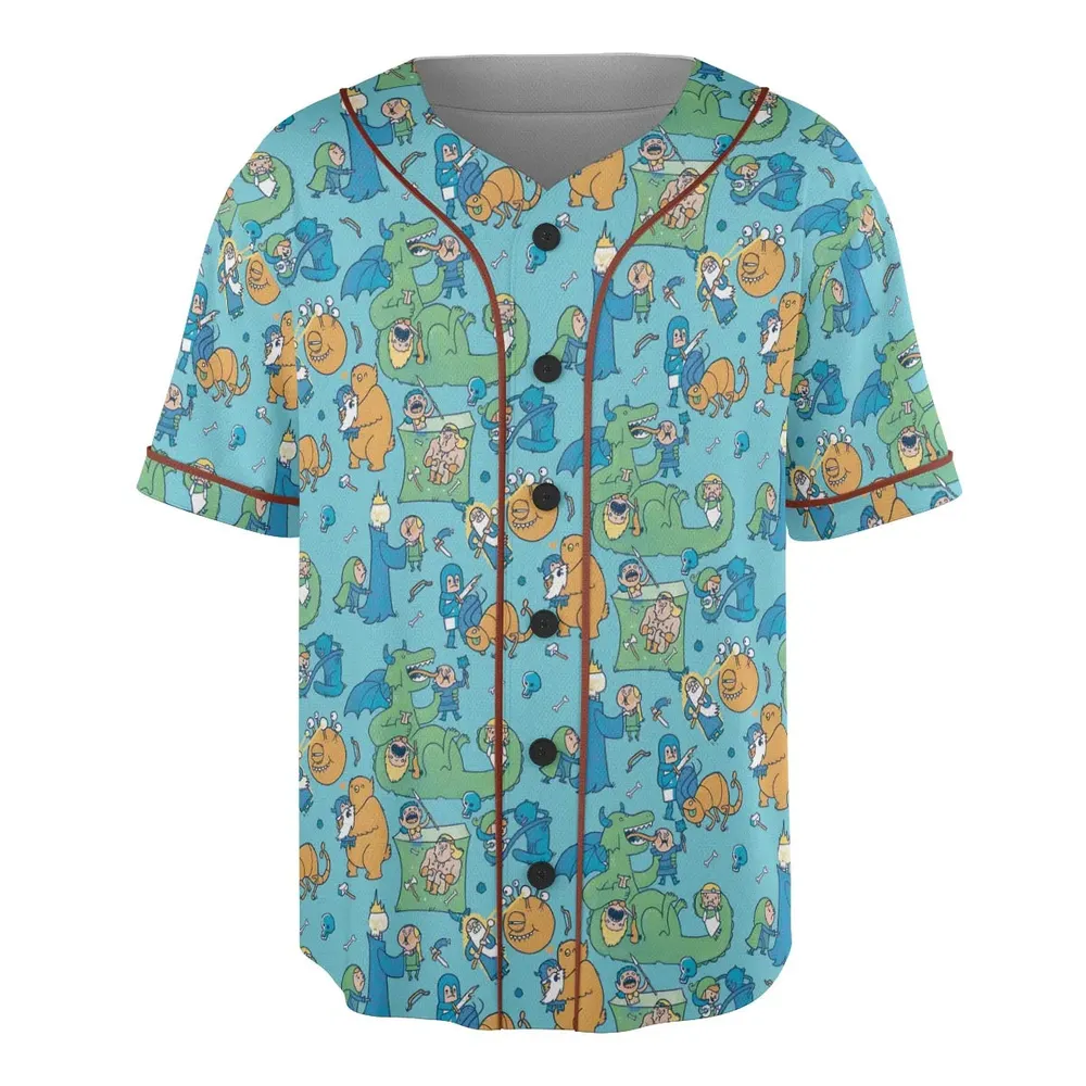 Total Party Kill DnD Unisex Baseball Jersey - 3