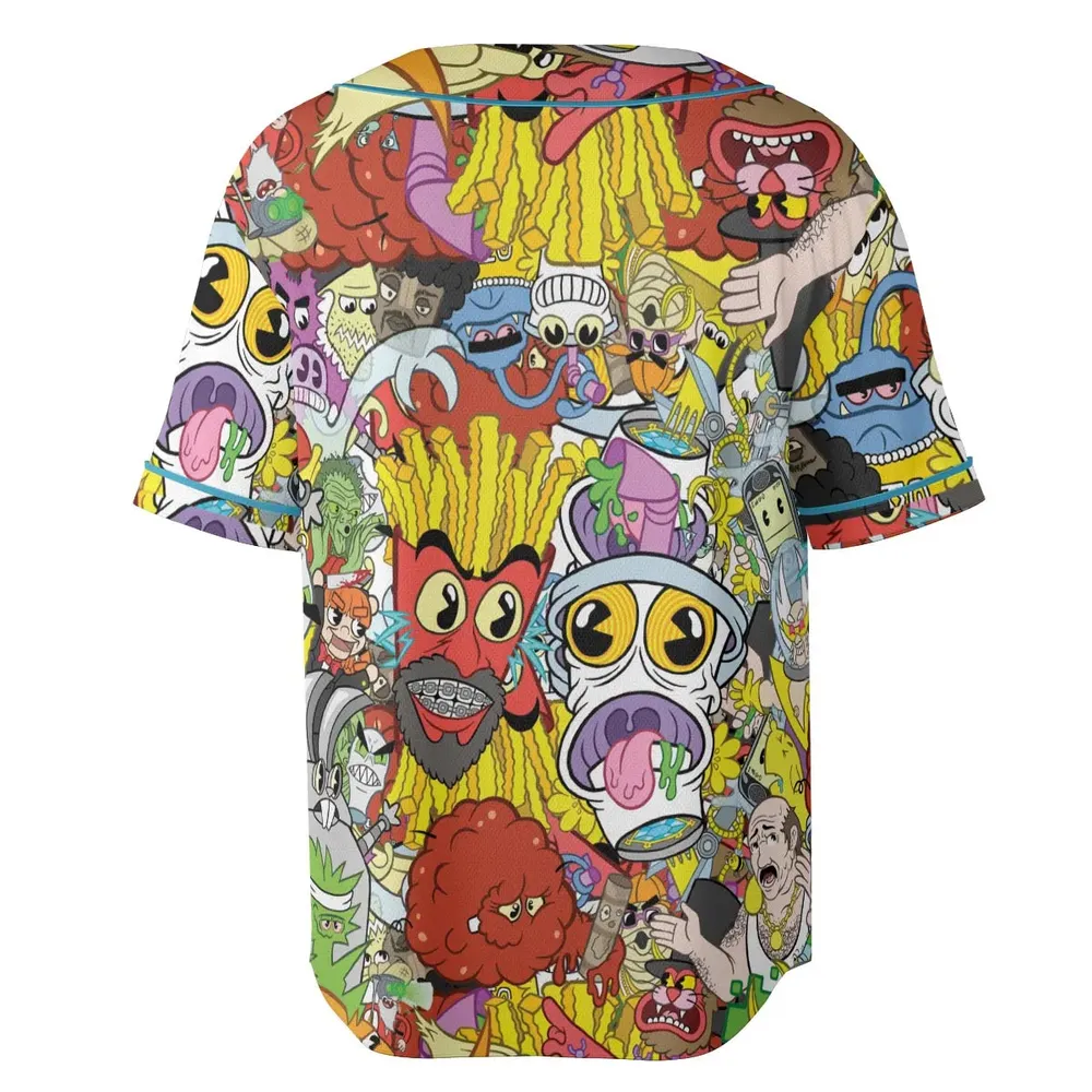 Pure Chaos Aqua Teen Hunger Force Unisex Baseball Jersey - 4