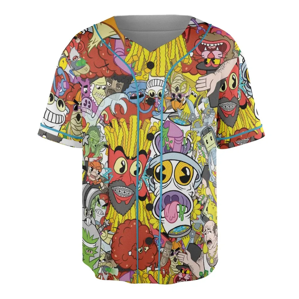 Pure Chaos Aqua Teen Hunger Force Unisex Baseball Jersey - 3