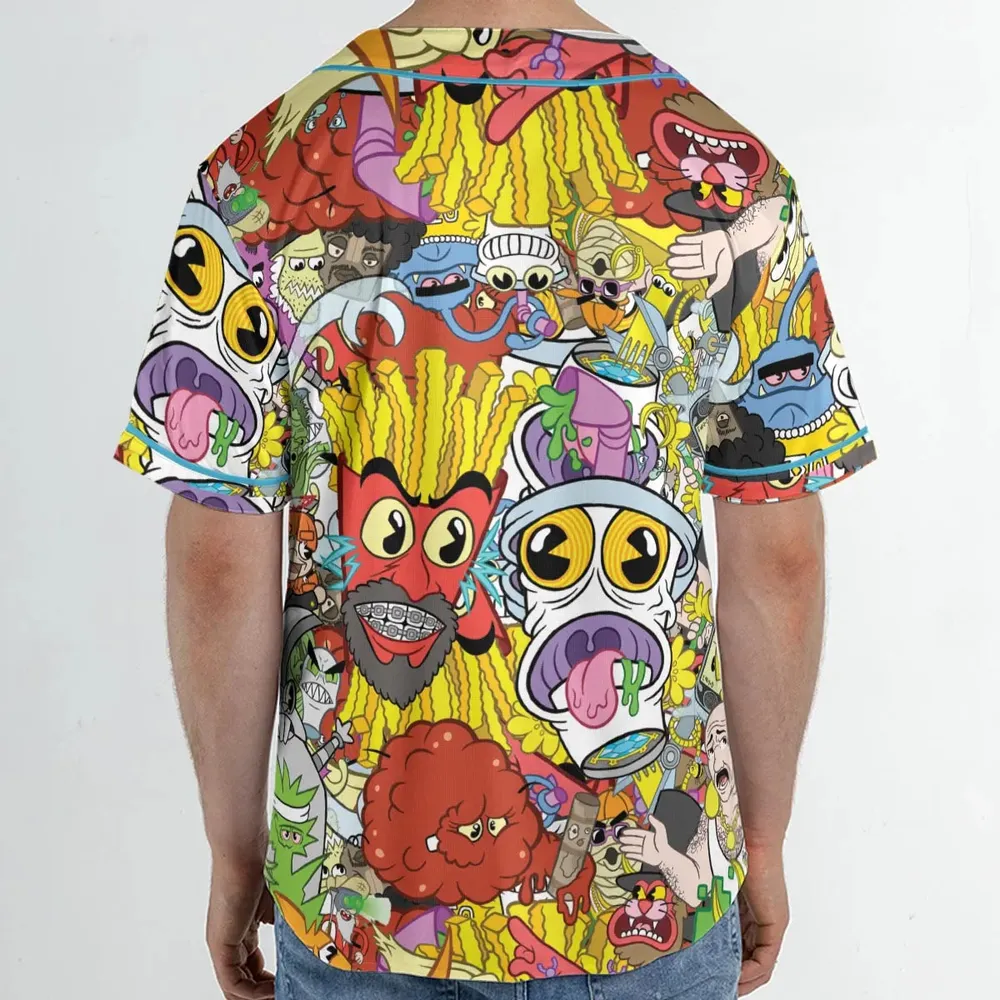 Pure Chaos Aqua Teen Hunger Force Unisex Baseball Jersey - 2