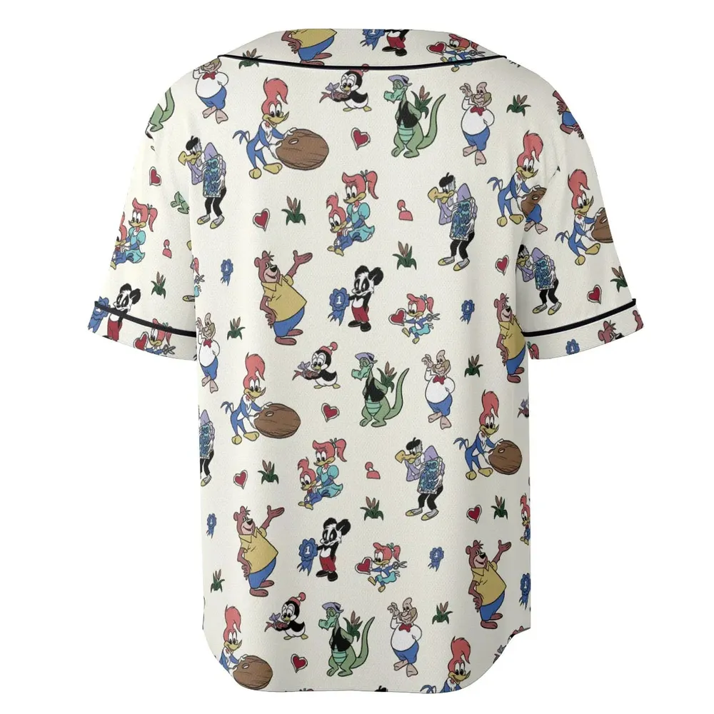 Woody Woodpecker Walter Lantz Unisex Baseball Jersey - 4