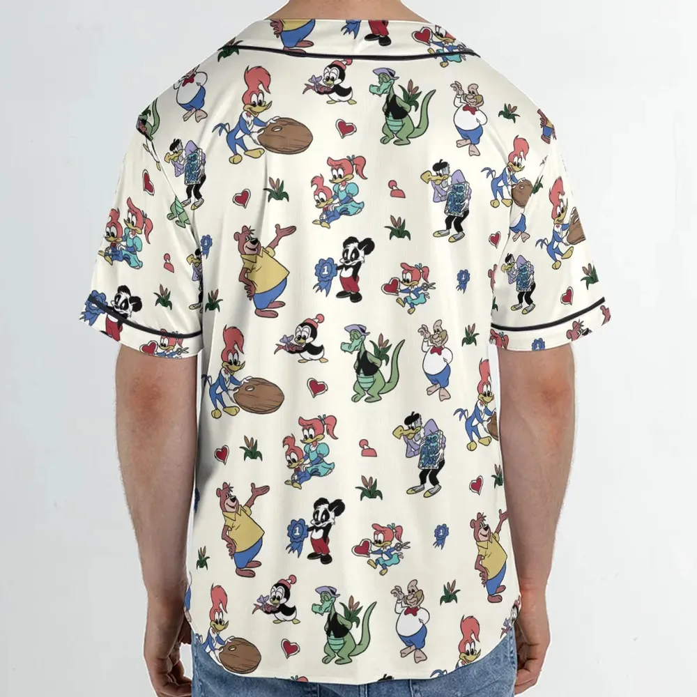 Woody Woodpecker Walter Lantz Unisex Baseball Jersey - 2