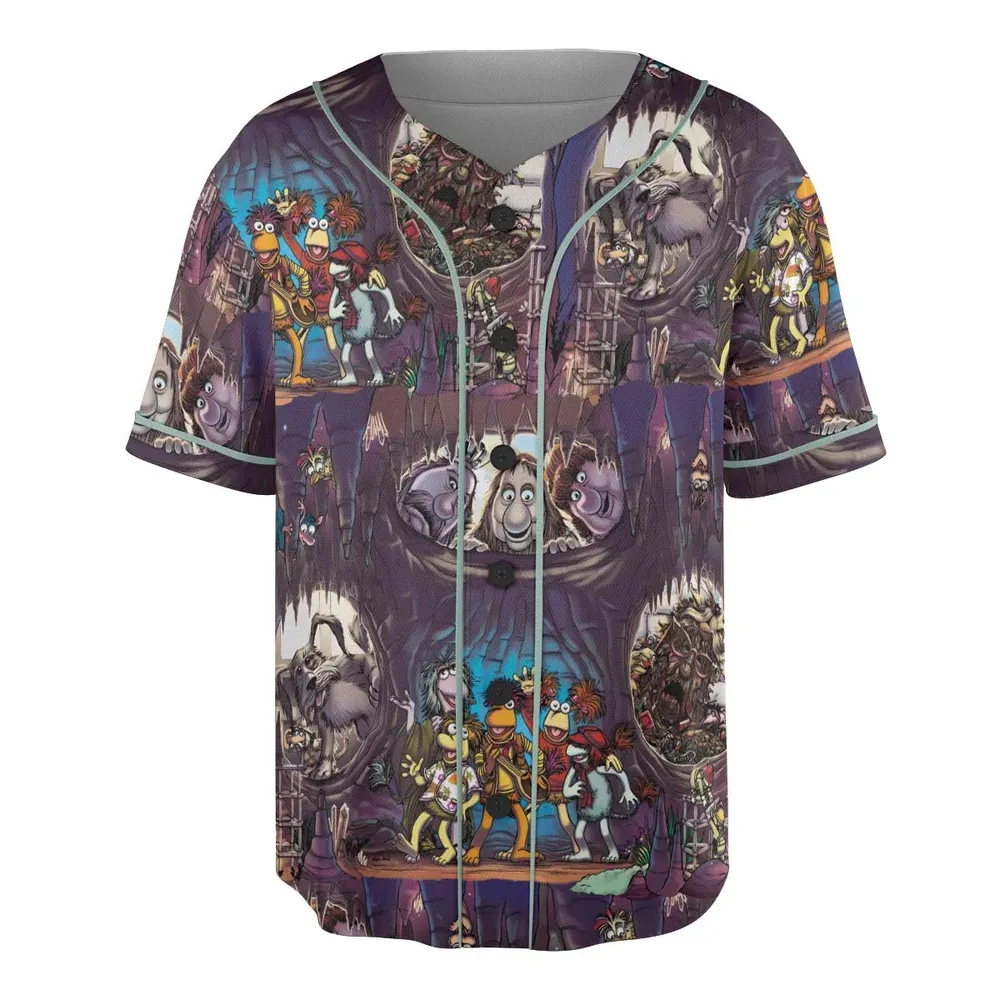 It's All Connected Fraggle Rock Unisex Baseball Jersey - 3