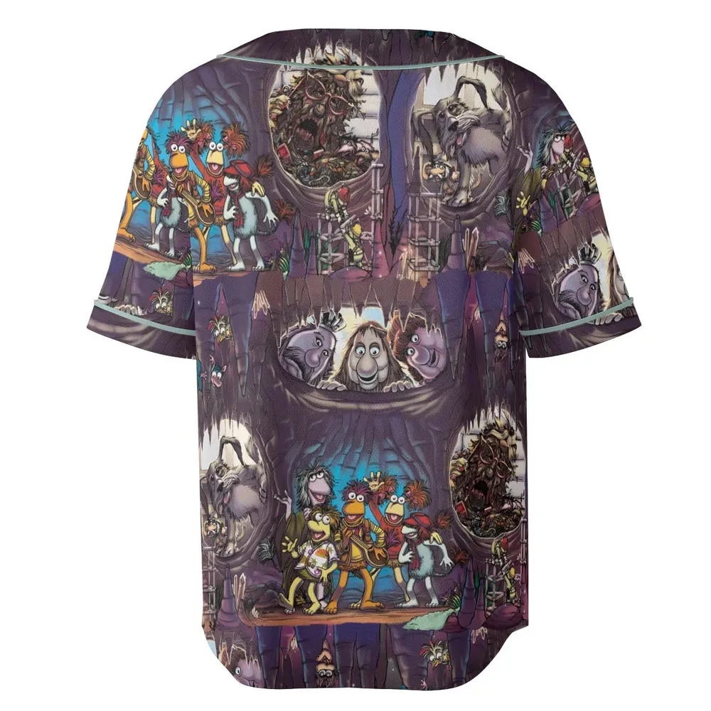 It's All Connected Fraggle Rock Unisex Baseball Jersey - 4