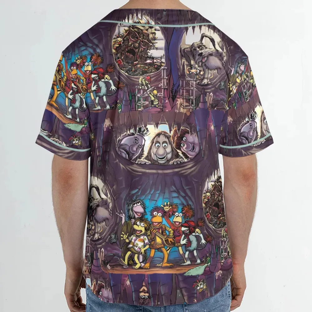 It's All Connected Fraggle Rock Unisex Baseball Jersey - 2