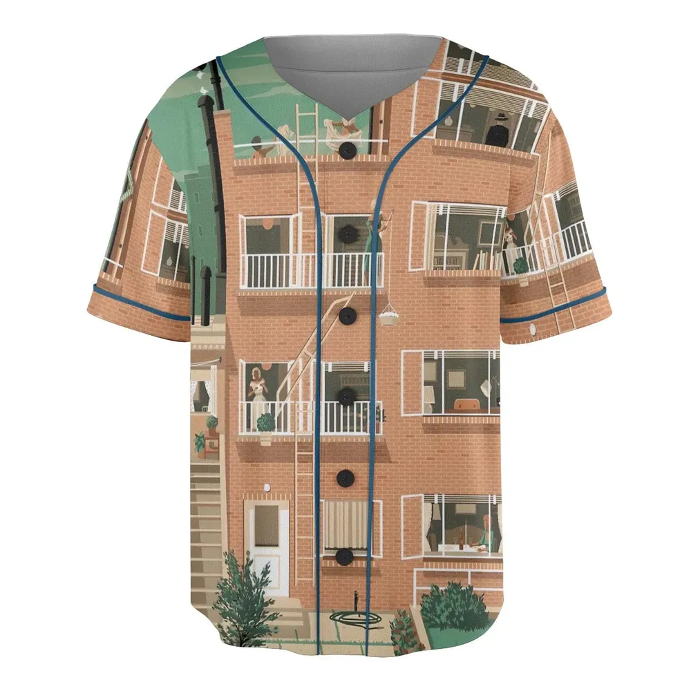 Rear Window Unisex Baseball Jersey - 3
