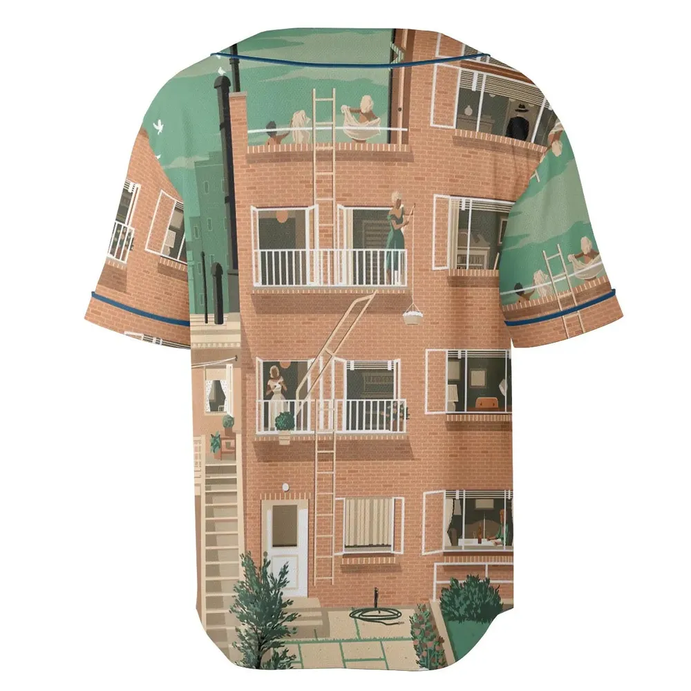 Rear Window Unisex Baseball Jersey - 4