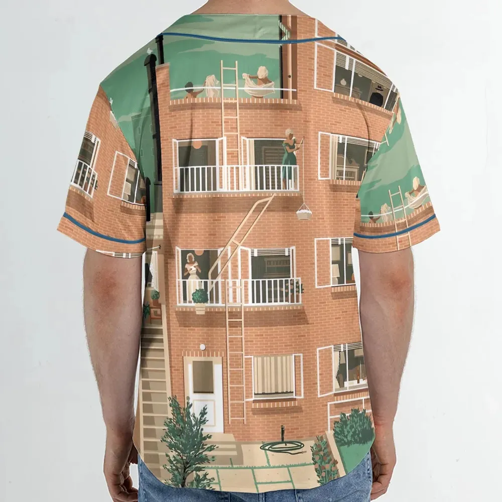 Rear Window Unisex Baseball Jersey - 2