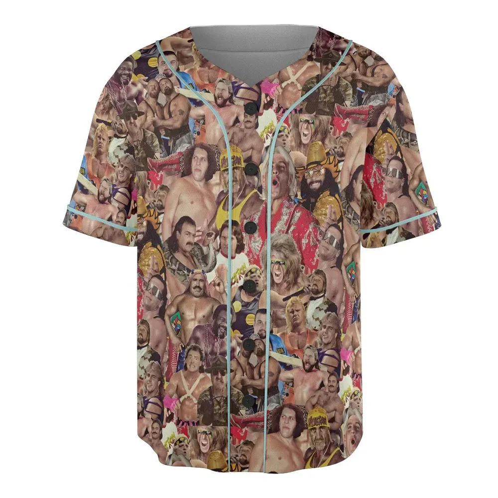 Pro Wrestlers Unisex Baseball Jersey - 3