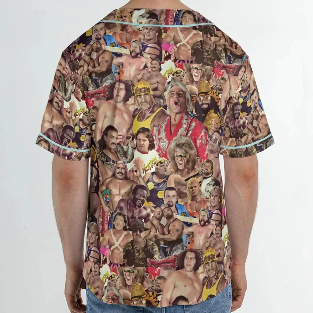 Pro Wrestlers Unisex Baseball Jersey - 2
