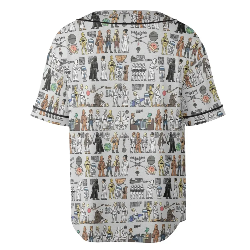 Egyptian Galaxy Wars Unisex Baseball Jersey - 4