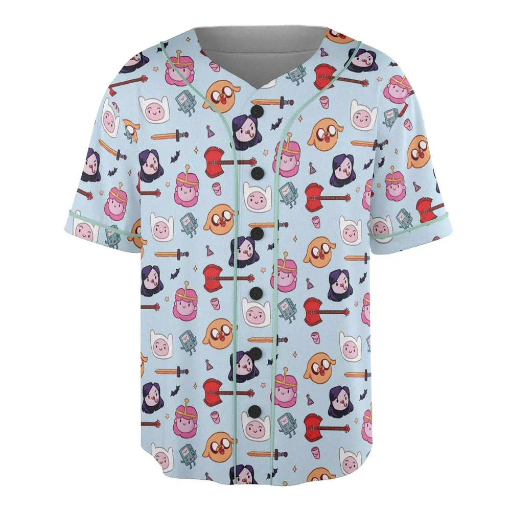 The Gang Adventure Time Unisex Baseball Jersey - 3