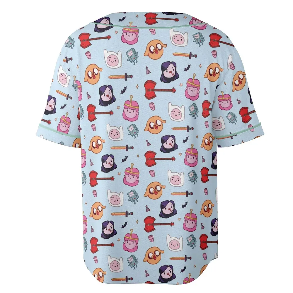 The Gang Adventure Time Unisex Baseball Jersey - 4