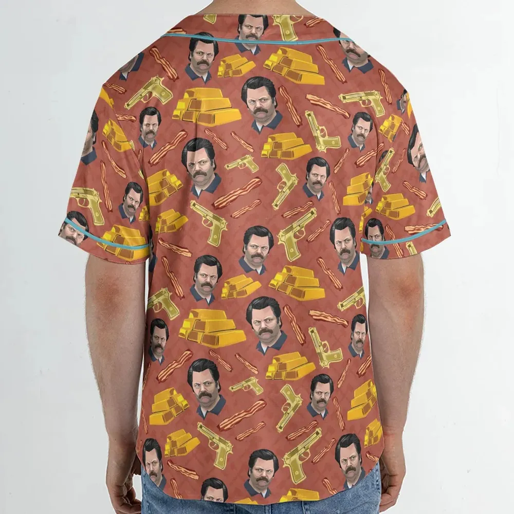 A Swan Song Parks and Recreation Unisex Baseball Jersey - 2