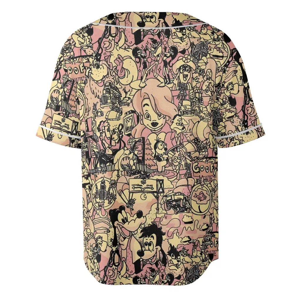 Goofy Movie Collage Unisex Baseball Jersey - 4