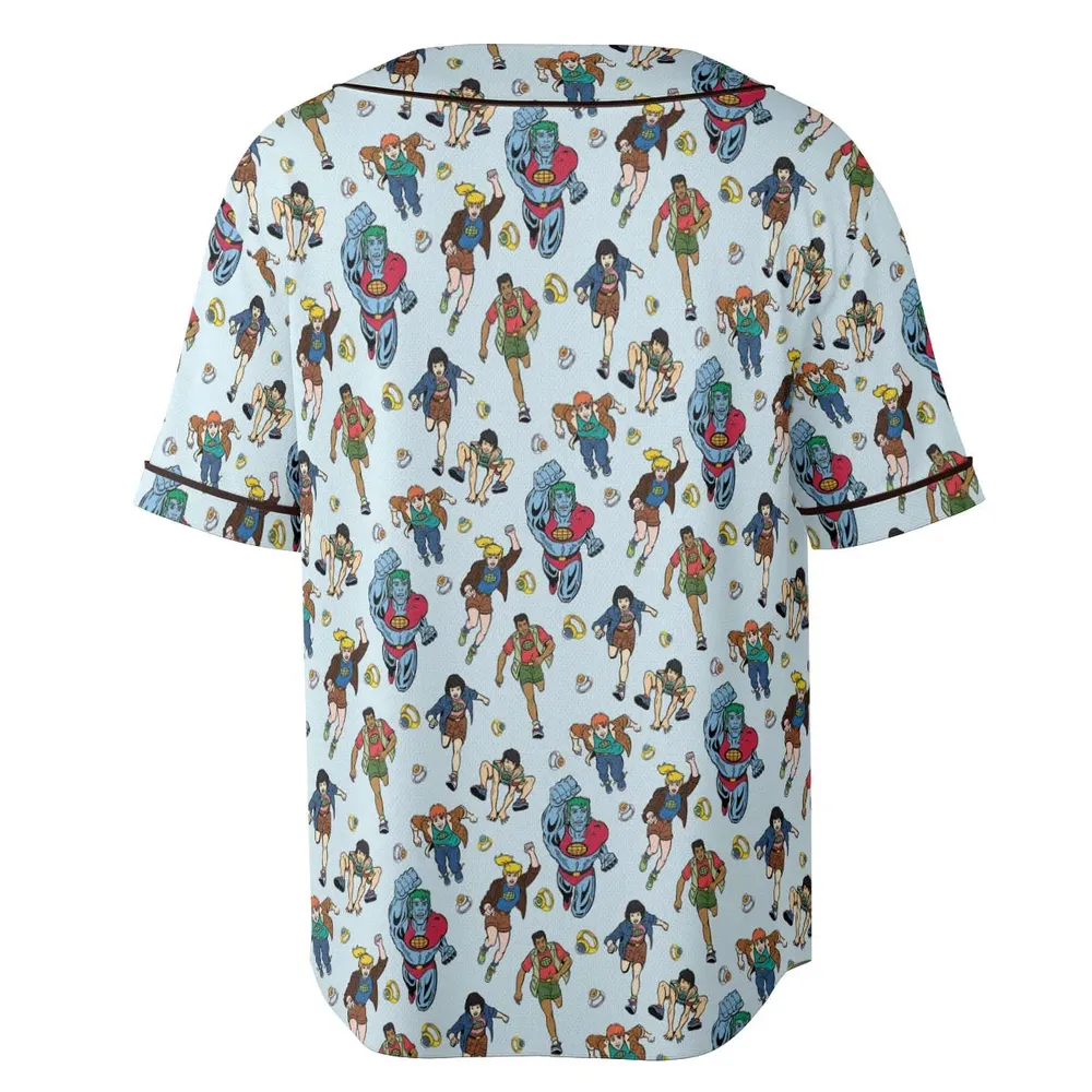 Save The Planet Captain Planet and the Planeteers Unisex Baseball Jersey - 4