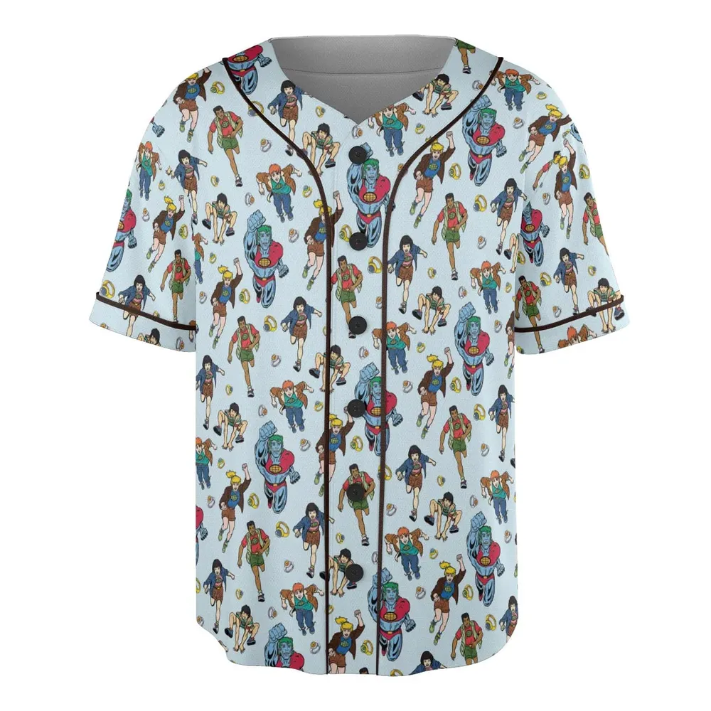 Save The Planet Captain Planet and the Planeteers Unisex Baseball Jersey - 3