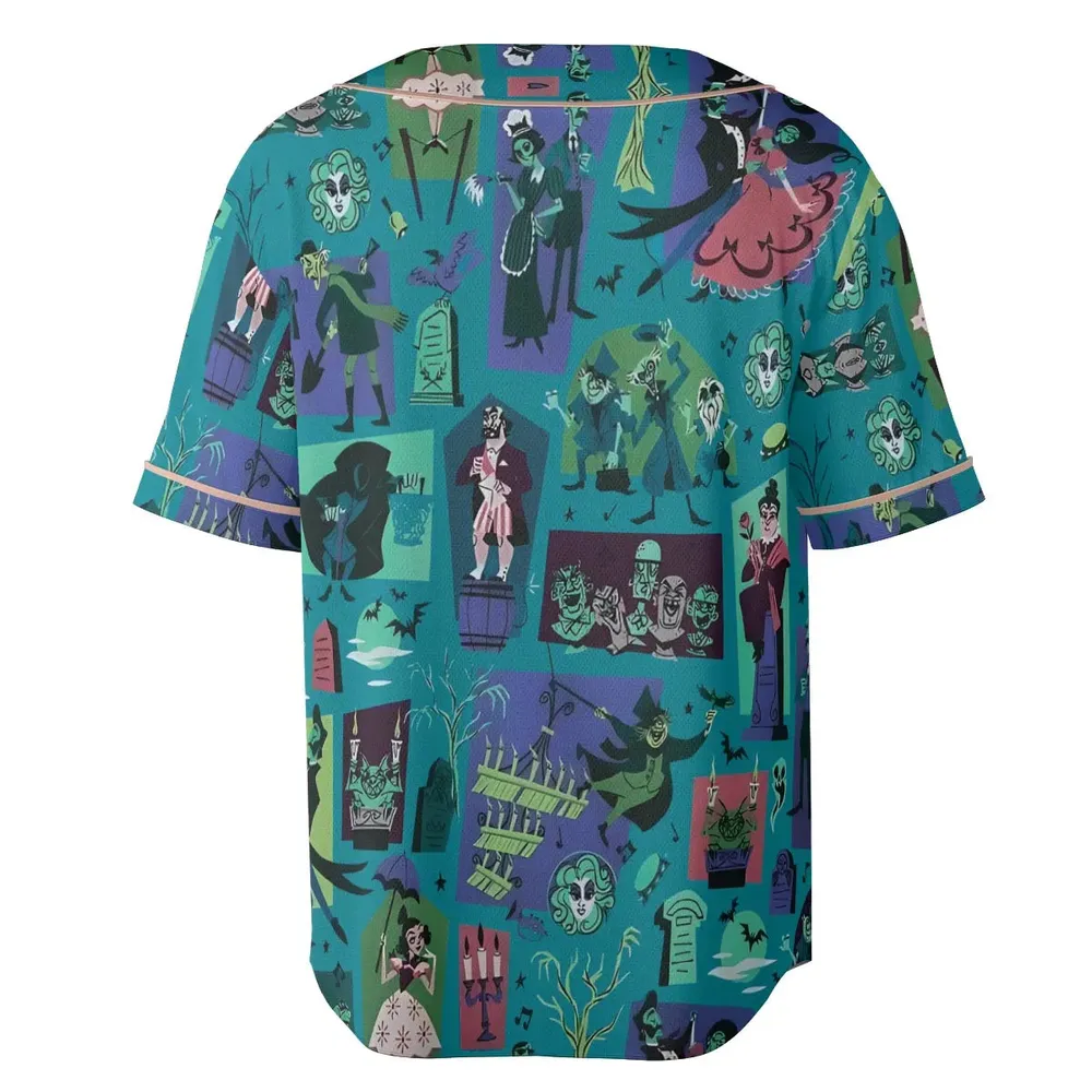 Haunted Chic Haunted Mansion Unisex Baseball Jersey - 4