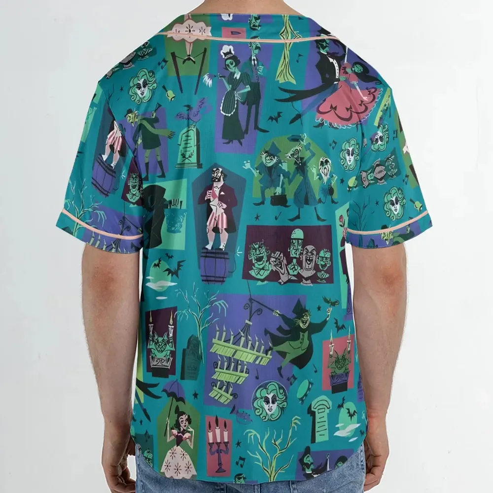 Haunted Chic Haunted Mansion Unisex Baseball Jersey - 2