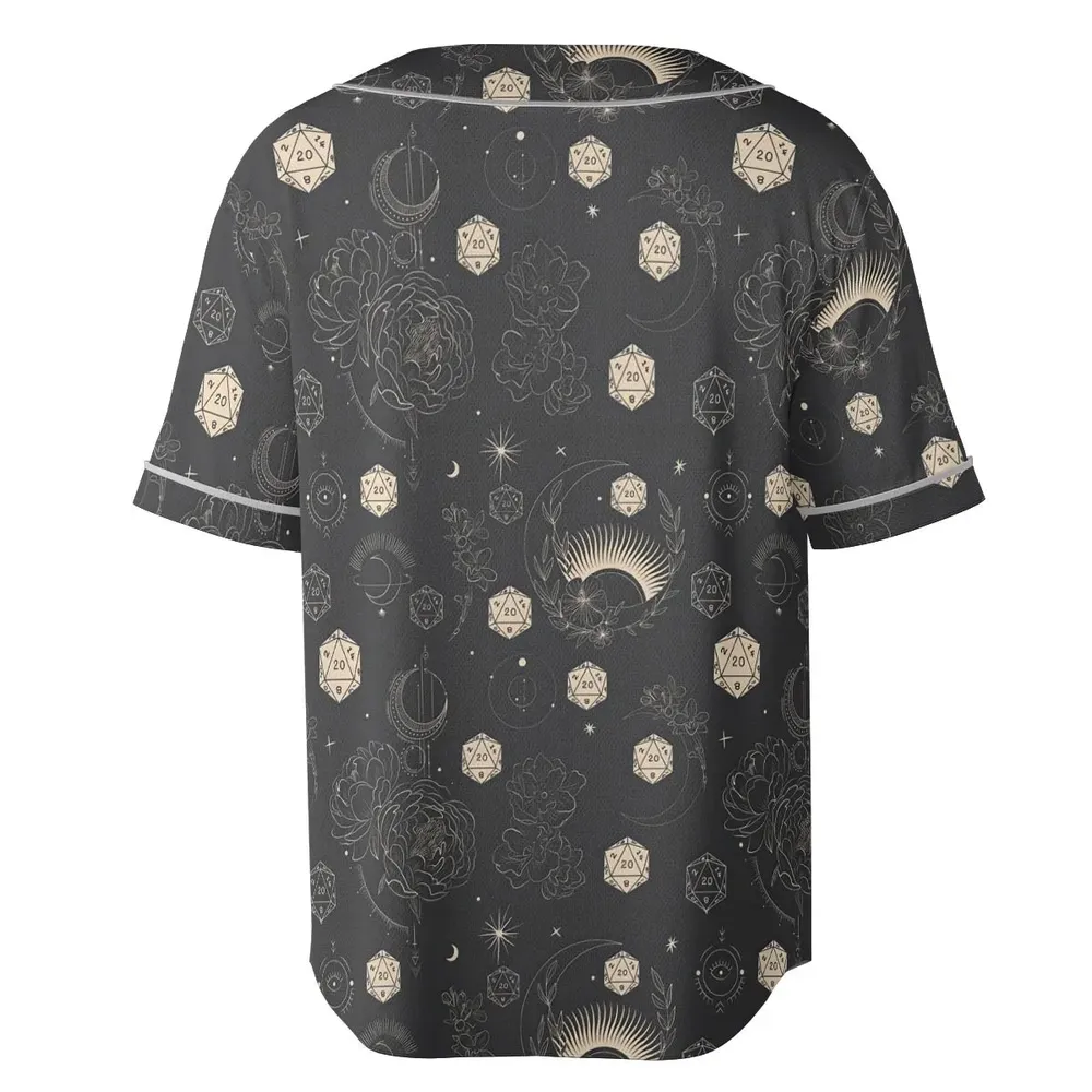 Explosion Dice DnD Unisex Baseball Jersey - 4