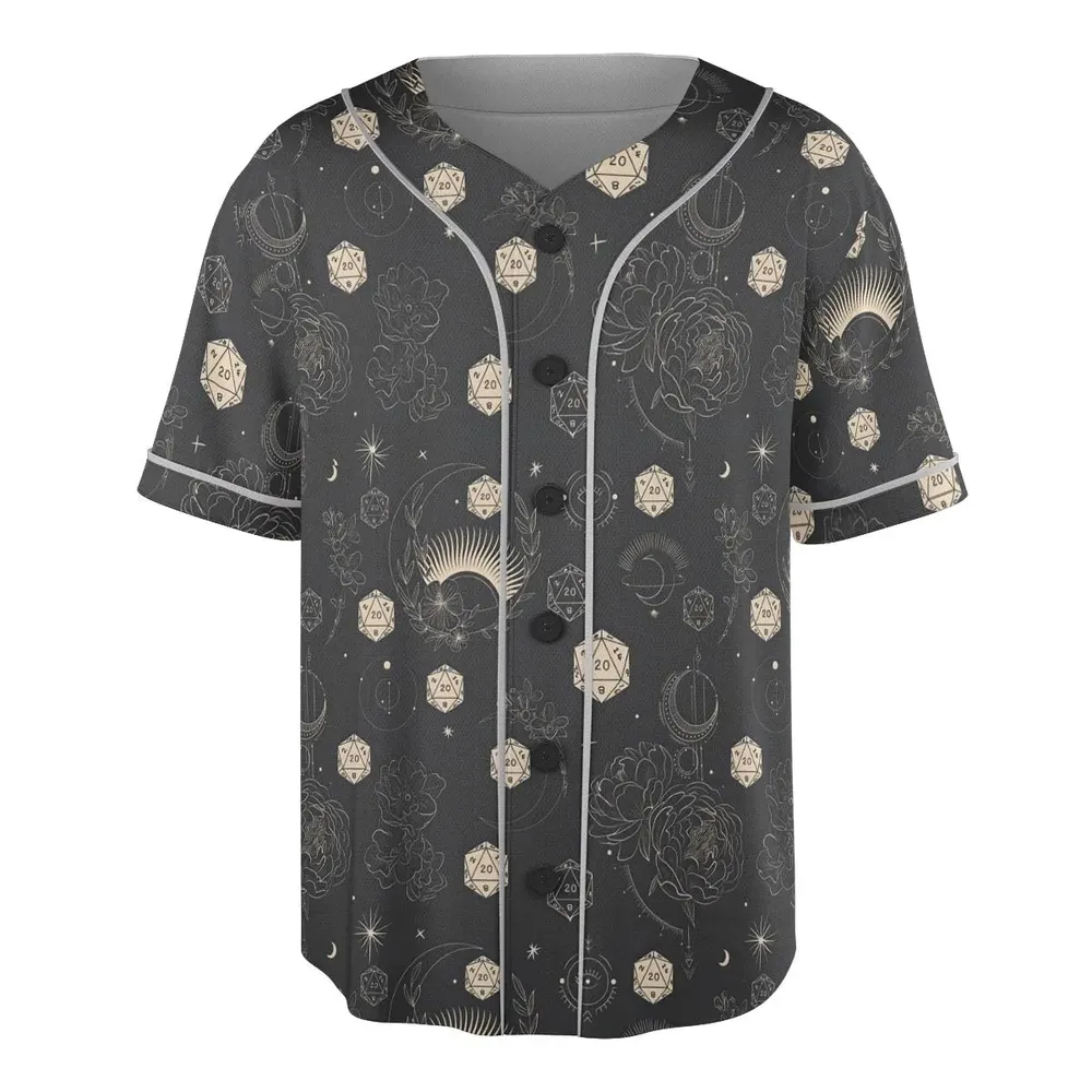 Explosion Dice DnD Unisex Baseball Jersey - 3