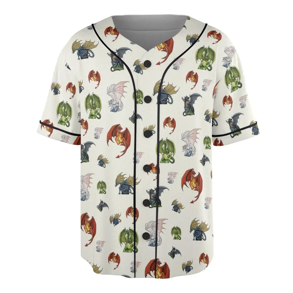 Dragon Dice DnD Unisex Baseball Jersey - 3