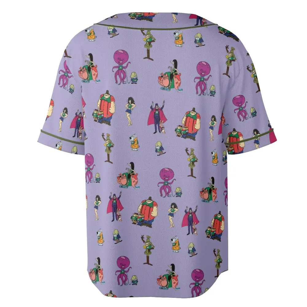 Really Rotten Scooby's All-Star Laff-A-Lympics Unisex Baseball Jersey - 4
