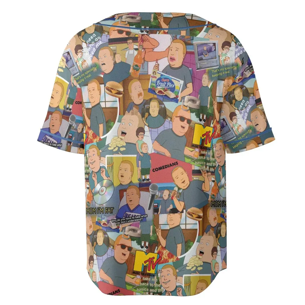Comedian Bobby King Of The Hill Unisex Baseball Jersey - 4