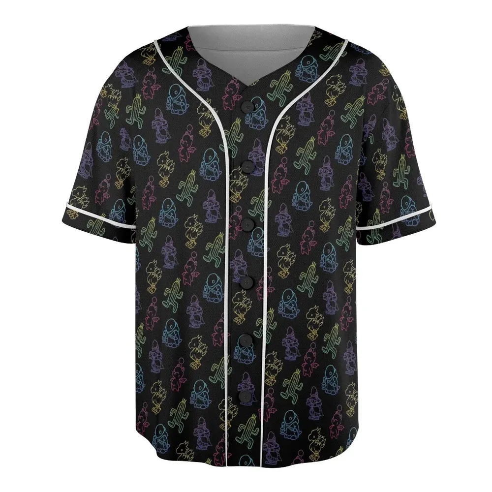 From Chocobos To Cactuars Final Fantasy Unisex Baseball Jersey - 3