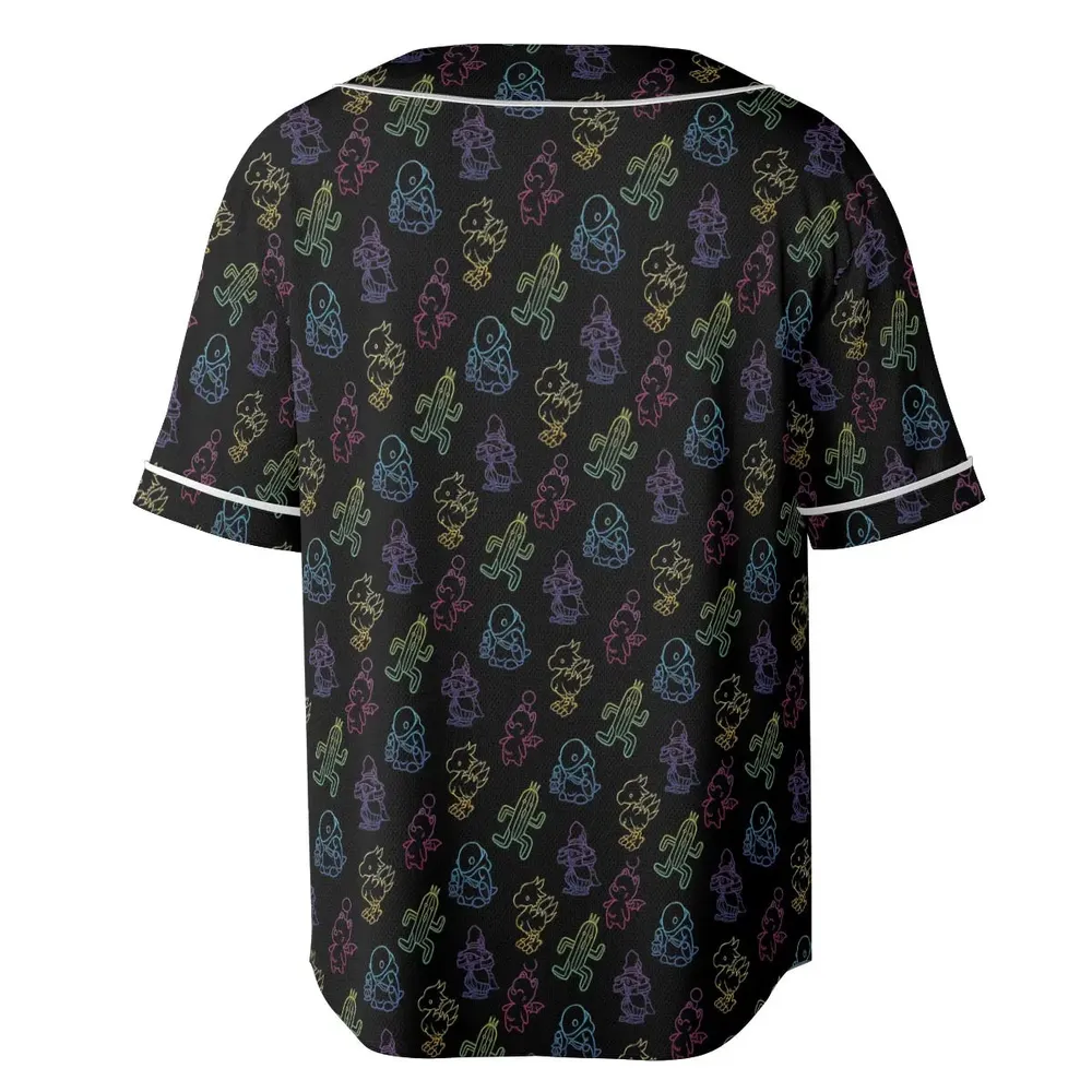 From Chocobos To Cactuars Final Fantasy Unisex Baseball Jersey - 4