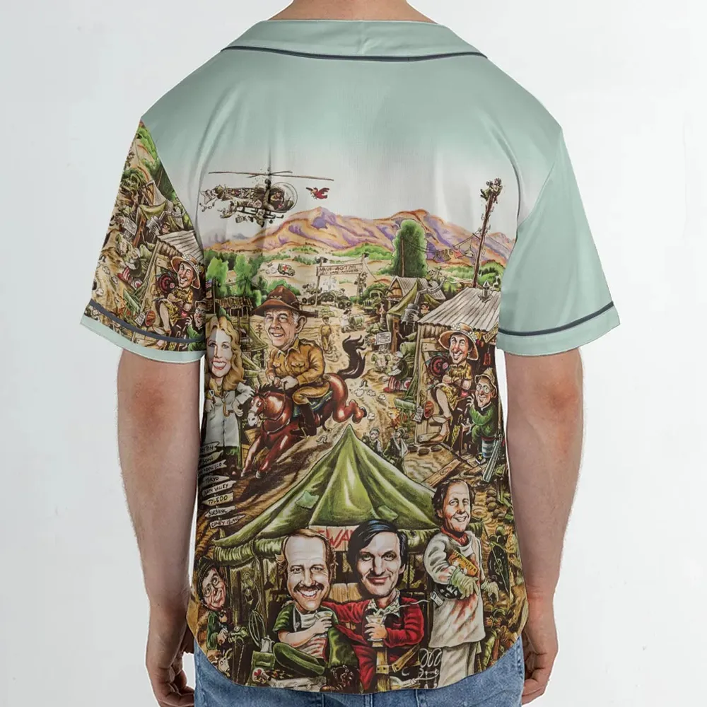 M*A*S*H Movie Art Unisex Baseball Jersey - 2