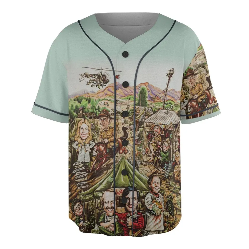 M*A*S*H Movie Art Unisex Baseball Jersey - 3