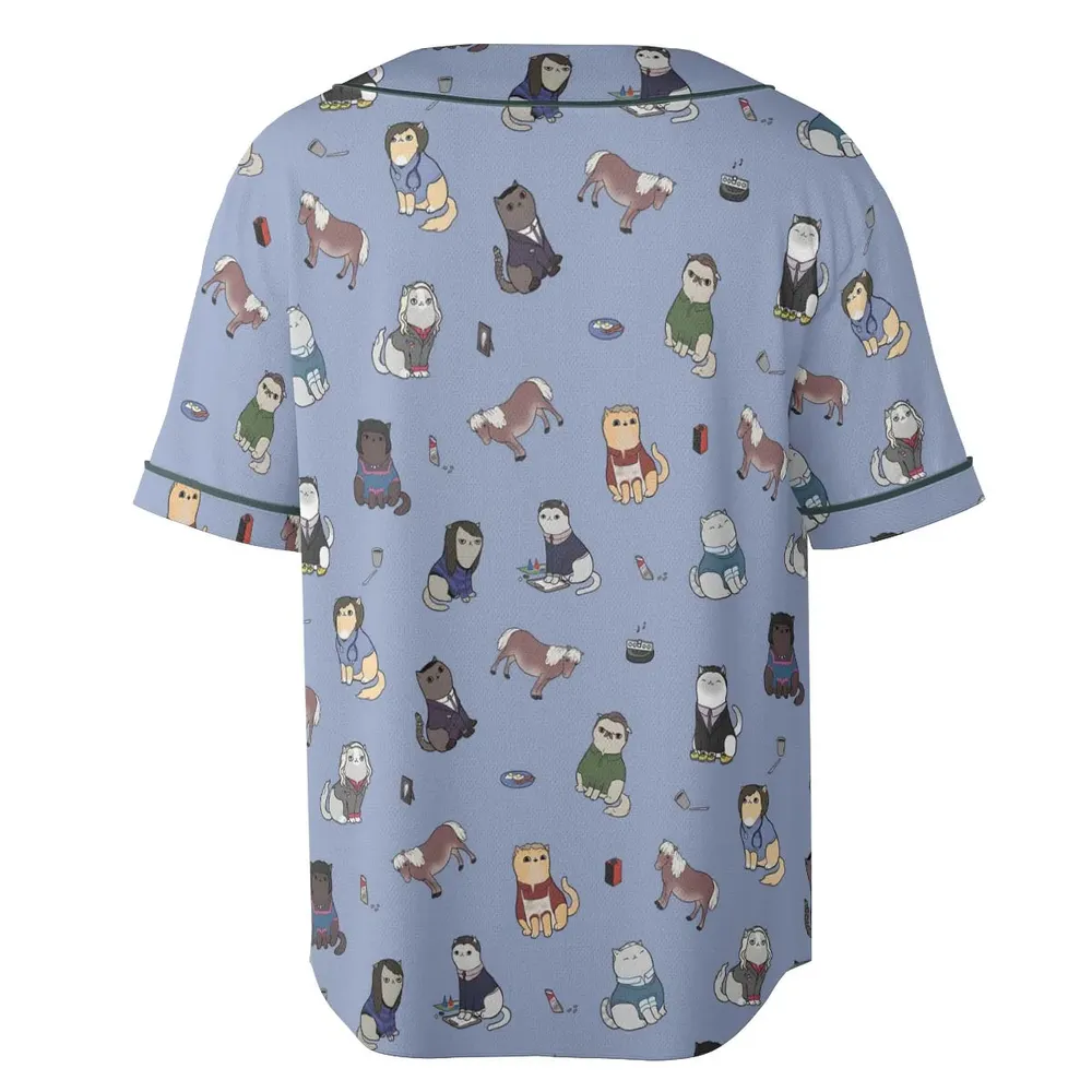 Purrs and Recreation Parks and Recreation Unisex Baseball Jersey - 4