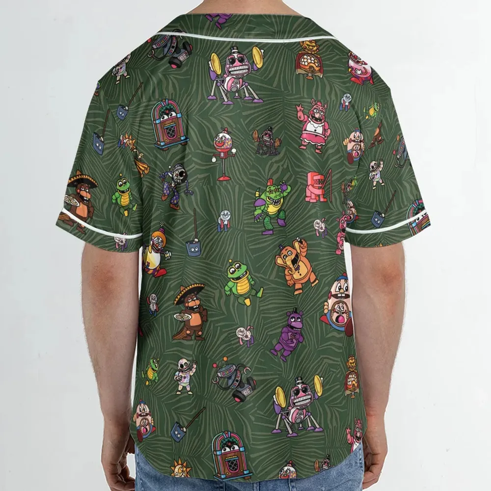 Five Nights at Freddy's Characters Unisex Baseball Jersey - 2