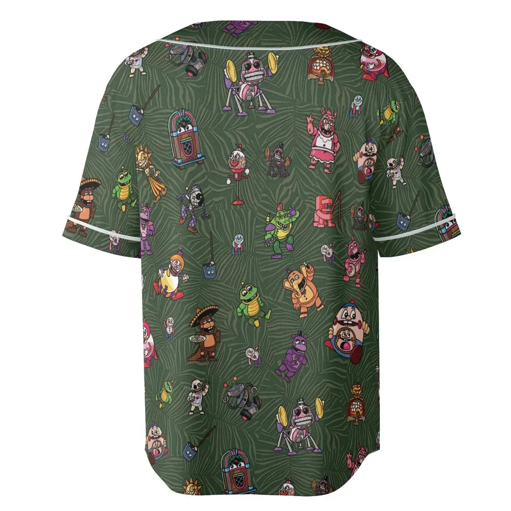 Five Nights at Freddy's Characters Unisex Baseball Jersey - 4