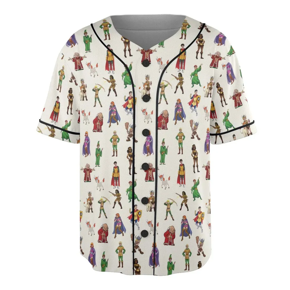 Sheila Uni Eric Diana Bobby Hank DnD Unisex Baseball Jersey - 3