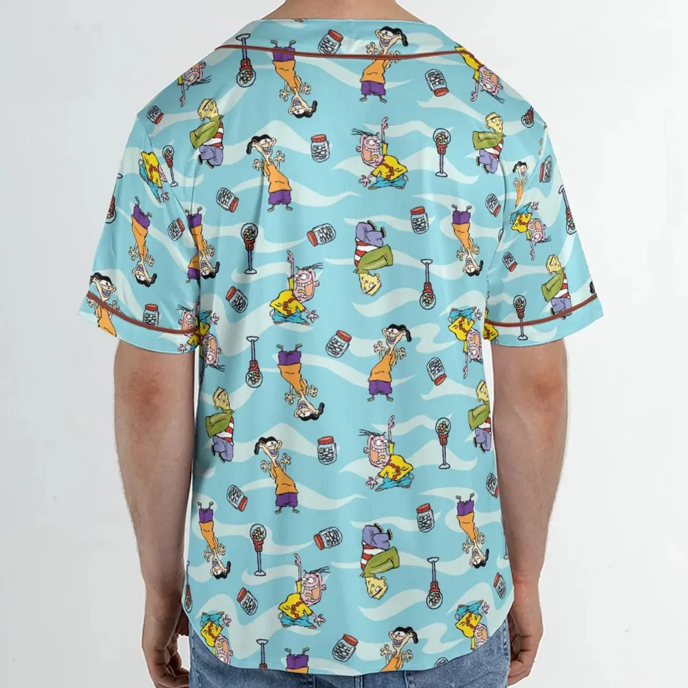 Quick Tips Regarding Ed, Edd, n Eddy Pattern Unisex Baseball Jersey - 2