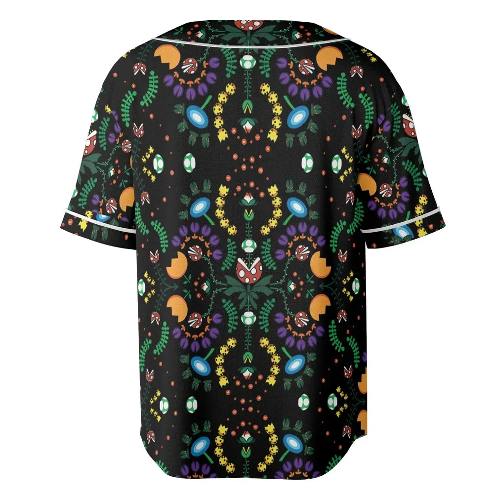 Mario Bros Piranha Plant Unisex Baseball Jersey - 4