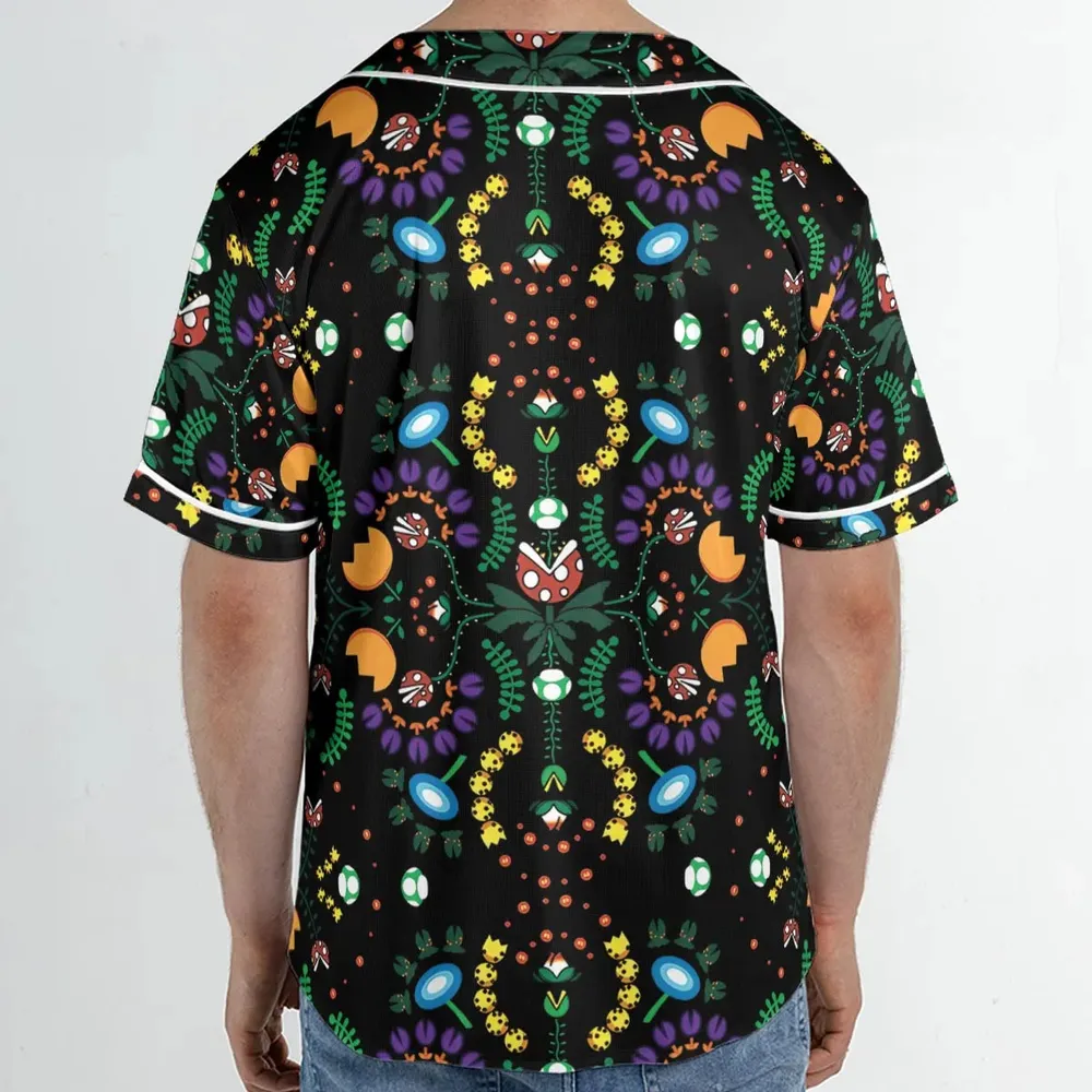 Mario Bros Piranha Plant Unisex Baseball Jersey - 2