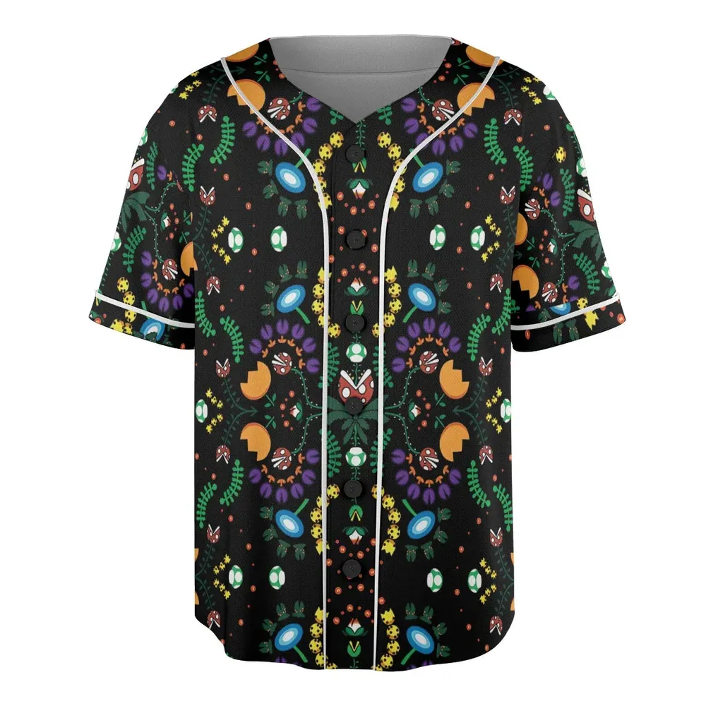 Mario Bros Piranha Plant Unisex Baseball Jersey - 3