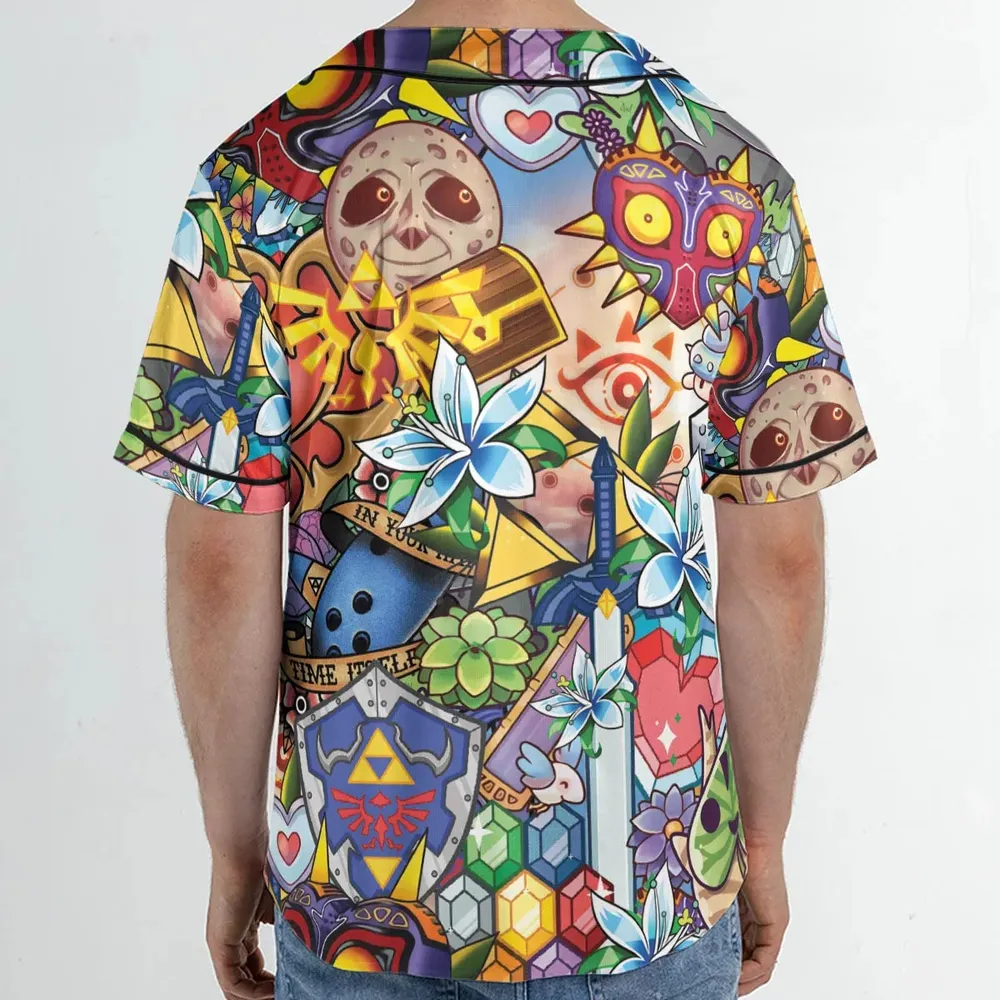 A Majora's Mask The Legend of Zelda Unisex Baseball Jersey - 2