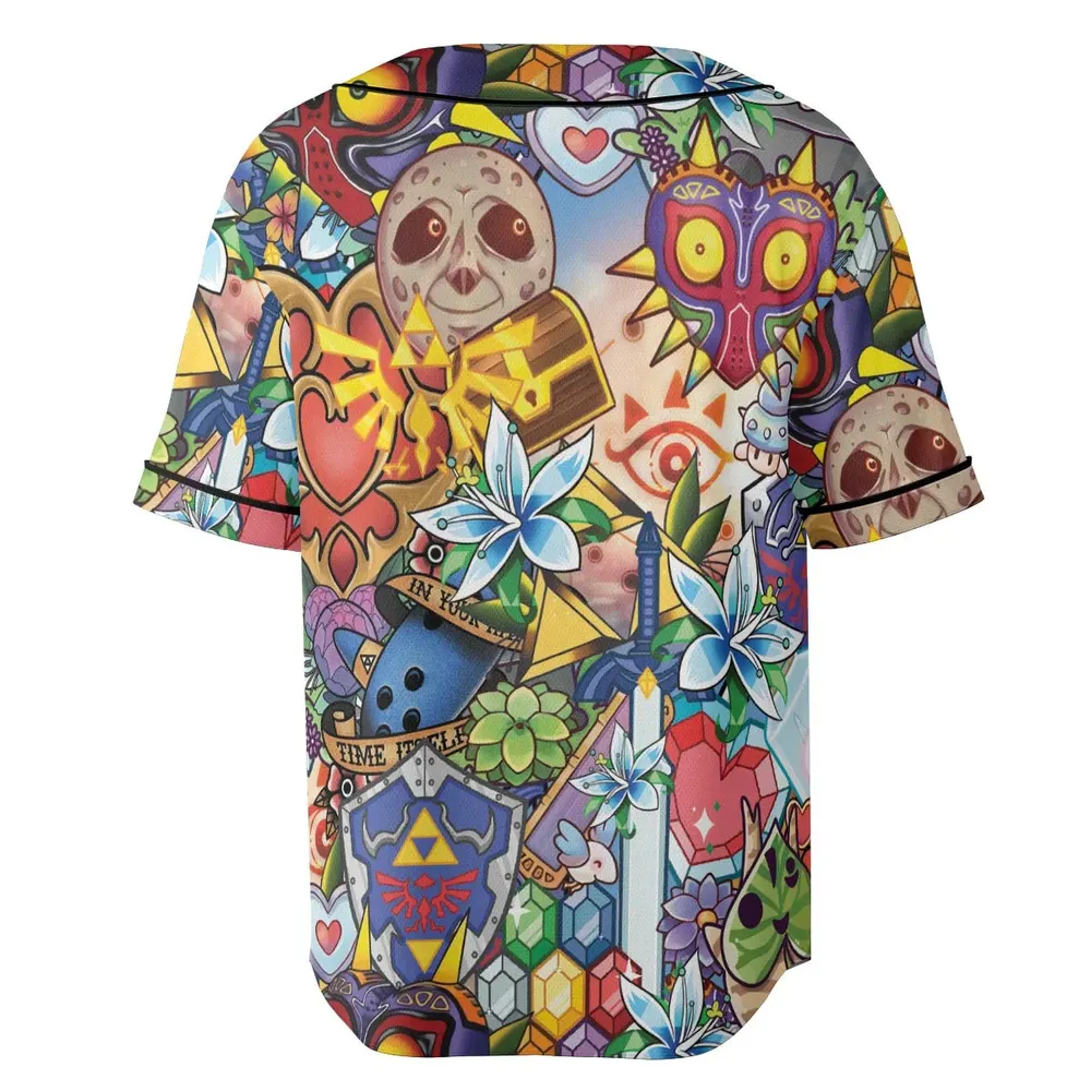 A Majora's Mask The Legend of Zelda Unisex Baseball Jersey - 4